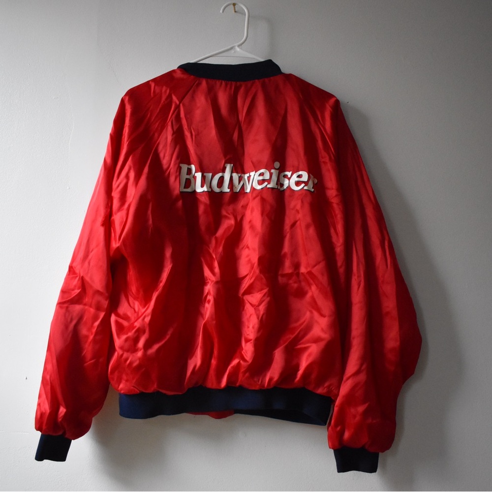 Budweiser satin varsity-style jacket